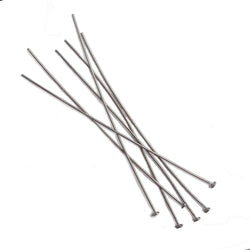 3" length Disc Headpin Black Gold plated .925 Silver, 22 Gauge Wire, 10 pieces per Bag (ONLINE ORDER ONLY)