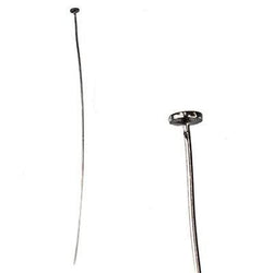 3" length Disc Headpin Black Gold plated .925 Silver, 22 Gauge Wire, 10 pieces per Bag (ONLINE ORDER ONLY)
