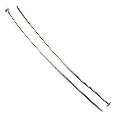 3" length Disc Headpin Black Gold plated .925 Silver, 22 Gauge Wire, 10 pieces per Bag (ONLINE ORDER ONLY)