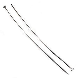 3" length Disc Headpin Black Gold plated .925 Silver, 22 Gauge Wire, 10 pieces per Bag (ONLINE ORDER ONLY)