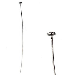 3" length Disc Headpin Black Gold plated .925 Silver, 24 Gauge Wire, 10 pieces per Bag (ONLINE ORDER ONLY)