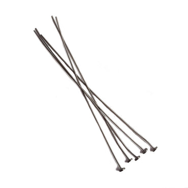 3" length Disc Headpin Black Gold plated .925 Silver, 24 Gauge Wire, 10 pieces per Bag (ONLINE ORDER ONLY)