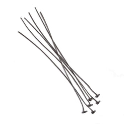 3" length Disc Headpin Black Gold plated .925 Silver, 26 Gauge Wire, 10 pieces per Bag (ONLINE ORDER ONLY)