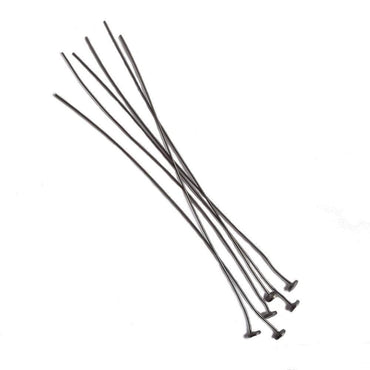 3" length Disc Headpin Black Gold plated .925 Silver, 26 Gauge Wire, 10 pieces per Bag (ONLINE ORDER ONLY)