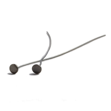 3" length Disc Headpin Black Gold plated .925 Silver, 26 Gauge Wire, 10 pieces per Bag (ONLINE ORDER ONLY)