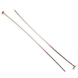 3" length Rose Gold Disc Headpin 22 Gauge Wire 10 pieces per Bag (ONLINE ORDER ONLY)
