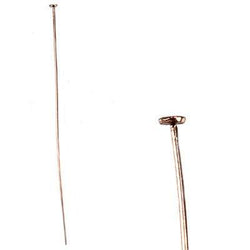 3" length Rose Gold Disc Headpin 24 Gauge Wire 10 pieces per Bag (ONLINE ORDER ONLY)