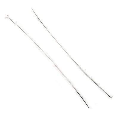 3" length Sterling Silver Disc Headpin, 22 Gauge Wire, 10 pieces per Bag (ONLINE ORDER ONLY)