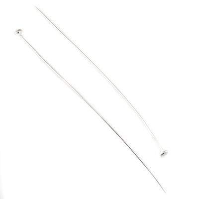 3" length Sterling Silver Disc Headpin, 26 Gauge Wire, 10 pieces per Bag (ONLINE ORDER ONLY)