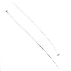 3" length Sterling Silver Disc Headpin, 26 Gauge Wire, 10 pieces per Bag (ONLINE ORDER ONLY)