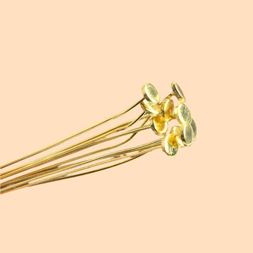 3" length Vermeil Disc Headpin, 26 Gauge Wire, 10 pieces per Bag (ONLINE ORDER ONLY)