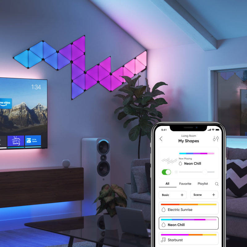 Nanoleaf Shapes | Triangles | EXP | Black | 3 Pack | Global | Panels Only (Online Order Only)