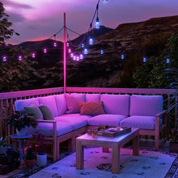 Matter Smart Multicolor Outdoor String Lights Smarter Kit 98ft (30m)