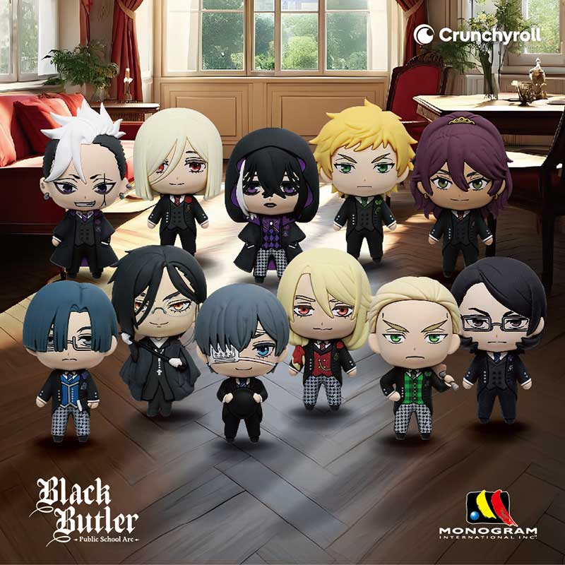 Black Butler 3D Foam Bag Clip Bling Bag