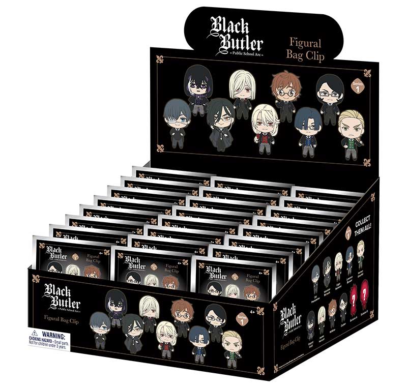 Black Butler 3D Foam Bag Clip Bling Bag
