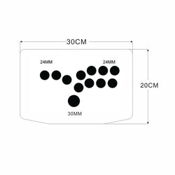 DIY Leverless-Style Joystick All Button Fighting Game Controllers Kit Panel Case Buttons Encoder (Online Only)