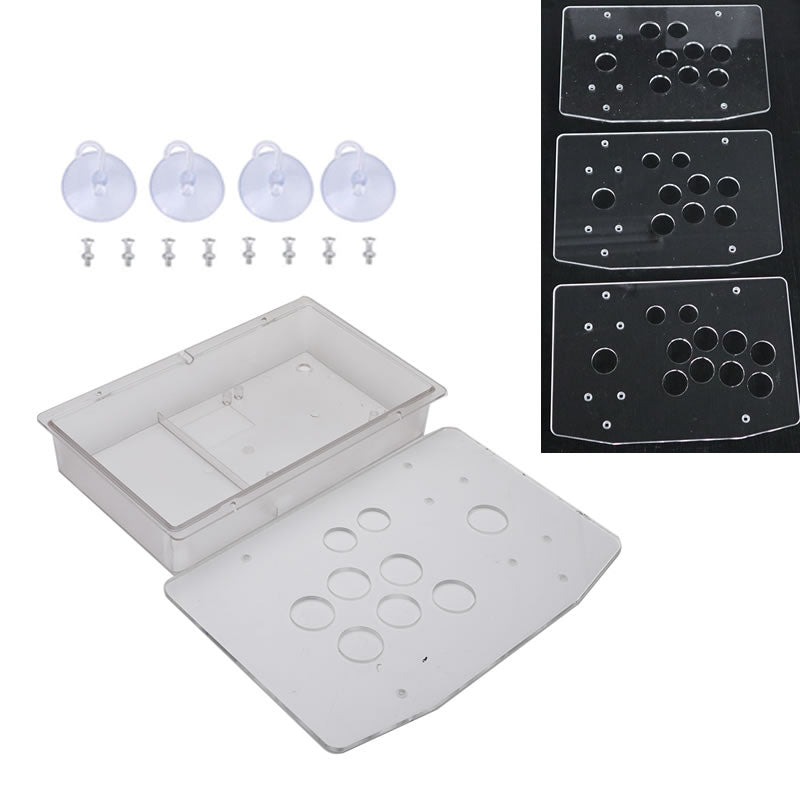RAC-K500T Clear Transparent Acrylic Panel Flat Case 24/30mm Button Hole DIY Arcade Joystick Kits (Online Only)