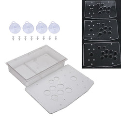 RAC-K500T Clear Transparent Acrylic Panel Flat Case 24/30mm Button Hole DIY Arcade Joystick Kits (Online Only)