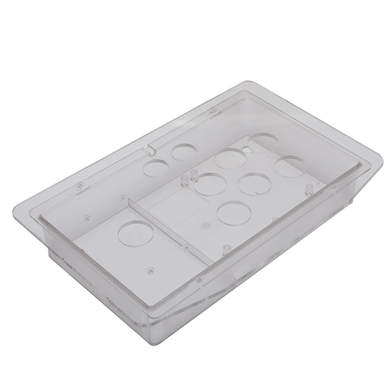RAC-K500T Clear Transparent Acrylic Panel Flat Case 24/30mm Button Hole DIY Arcade Joystick Kits (Online Only)