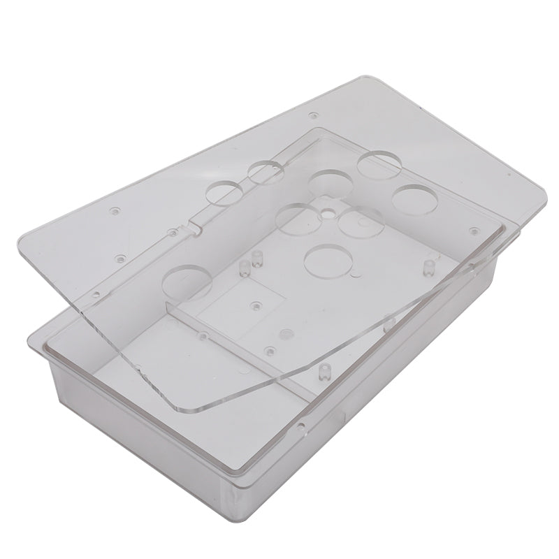 RAC-K500T Clear Transparent Acrylic Panel Flat Case 24/30mm Button Hole DIY Arcade Joystick Kits (Online Only)