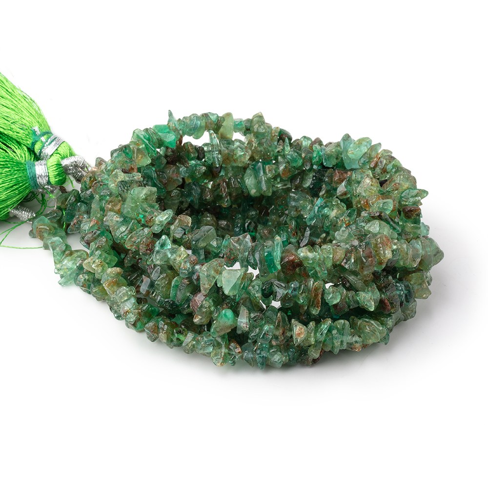 3-7mm Colombian Emerald Chips 13 inch 145 Beads (ONLINE ORDER ONLY)