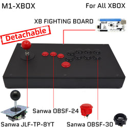 FightBox M1 All Button Leverless Arcade Game Controller for PC/PS/XBOX/SWITCH (Online Only)