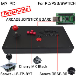FightBox M7 Keyboard Button Leverless Arcade Game Controller for PC/PS/XBOX/SWITCH (Online Only)