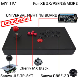 FightBox M7 Keyboard Button Leverless Arcade Game Controller for PC/PS/XBOX/SWITCH (Online Only)