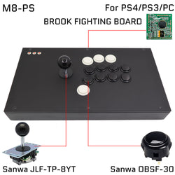 FightBox M8 Arcade Joystick Game Controller for PC/PS/XBOX/SWITCH (Online Only)