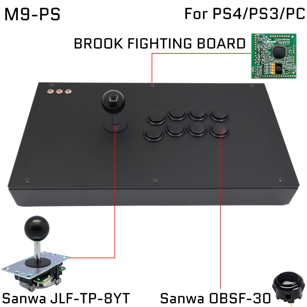 FightBox M9 Arcade Joystick Game Controller for PC/PS/XBOX/SWITCH (Online Only)