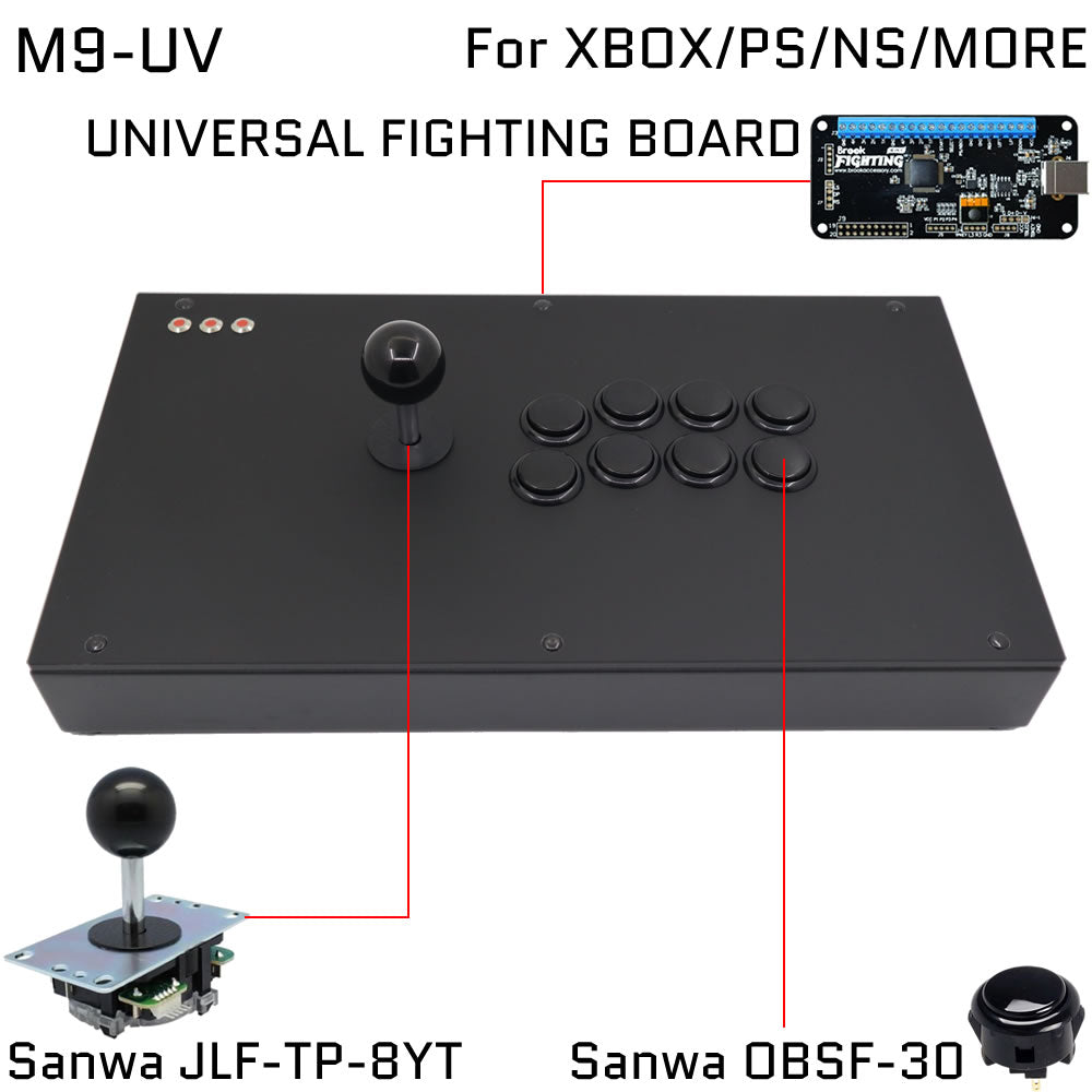 FightBox M9 Arcade Joystick Game Controller for PC/PS/XBOX/SWITCH (Online Only)