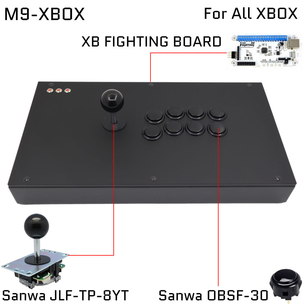 FightBox M9 Arcade Joystick Game Controller for PC/PS/XBOX/SWITCH (Online Only)
