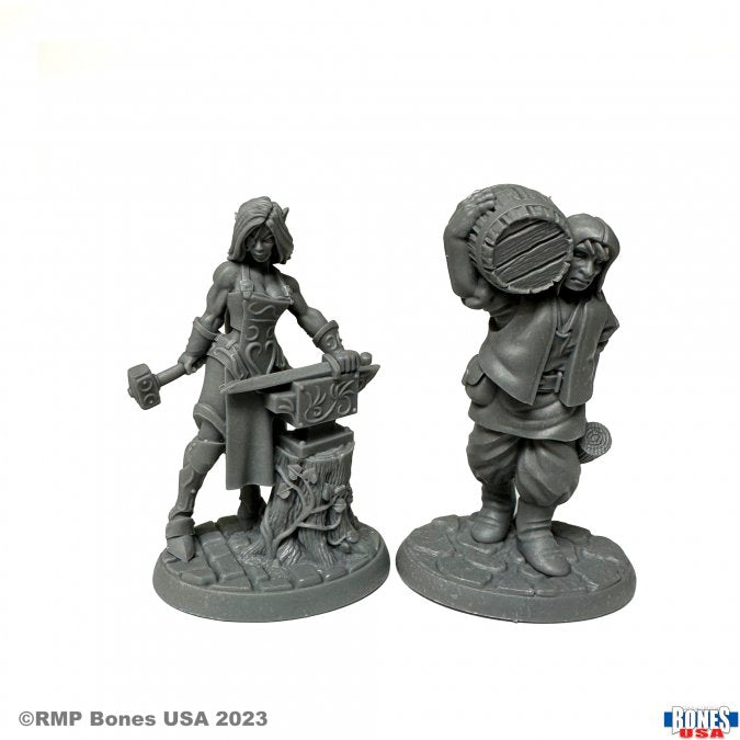 Reaper Legends: Townsfolk - Cooper and Blacksmith (ONLINE ORDER ONLY)