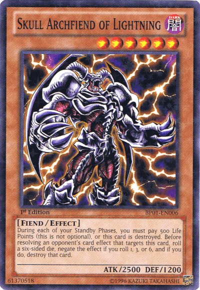 Skull Archfiend of Lightning [BP01-EN006] Starfoil Rare (ONLINE ORDER ONLY)