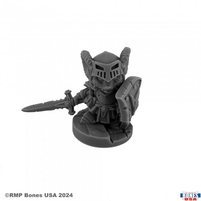 Reaper Legends: Mousling - Knight of the Flame Wyrm on Foot (ONLINE ORDER ONLY)