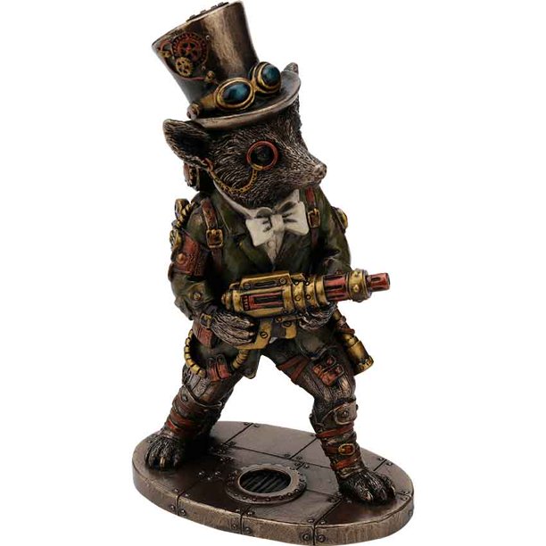 Steampunk Gentleman Fox Statue (ONLINE ORDER ONLY)