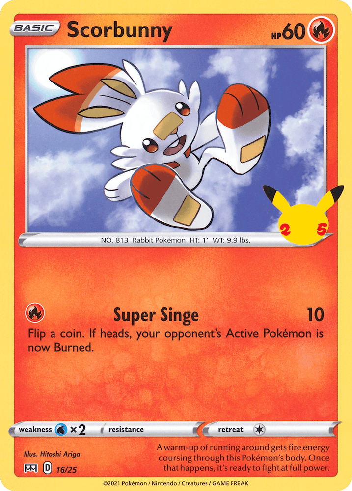Scorbunny (16/25) [McDonald's 25th Anniversary] (Online Only)