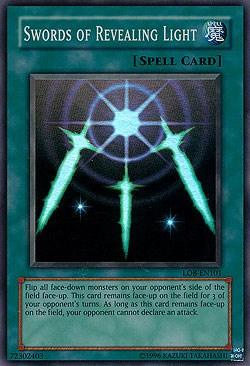 Swords of Revealing Light [LOB-EN101] Super Rare (ONLINE ORDER ONLY)