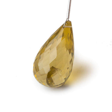 30.5x17mm Honey Quartz Faceted Tear Drop Focal Bead 1 piece (ONLINE ORDER ONLY)