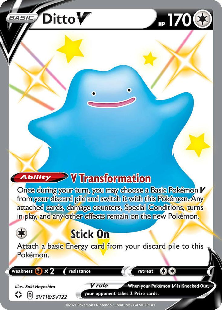 Ditto V (SV118/SV122) [Sword & Shield: Shining Fates] (Online Only)