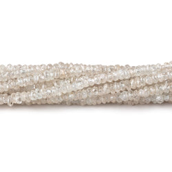 3mm Champagne Zircon Faceted Rondelle Beads 13 inches 210 beads (ONLINE ORDER ONLY)
