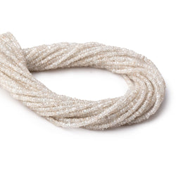 3mm Champagne Zircon Faceted Rondelle Beads 13 inches 210 beads (ONLINE ORDER ONLY)