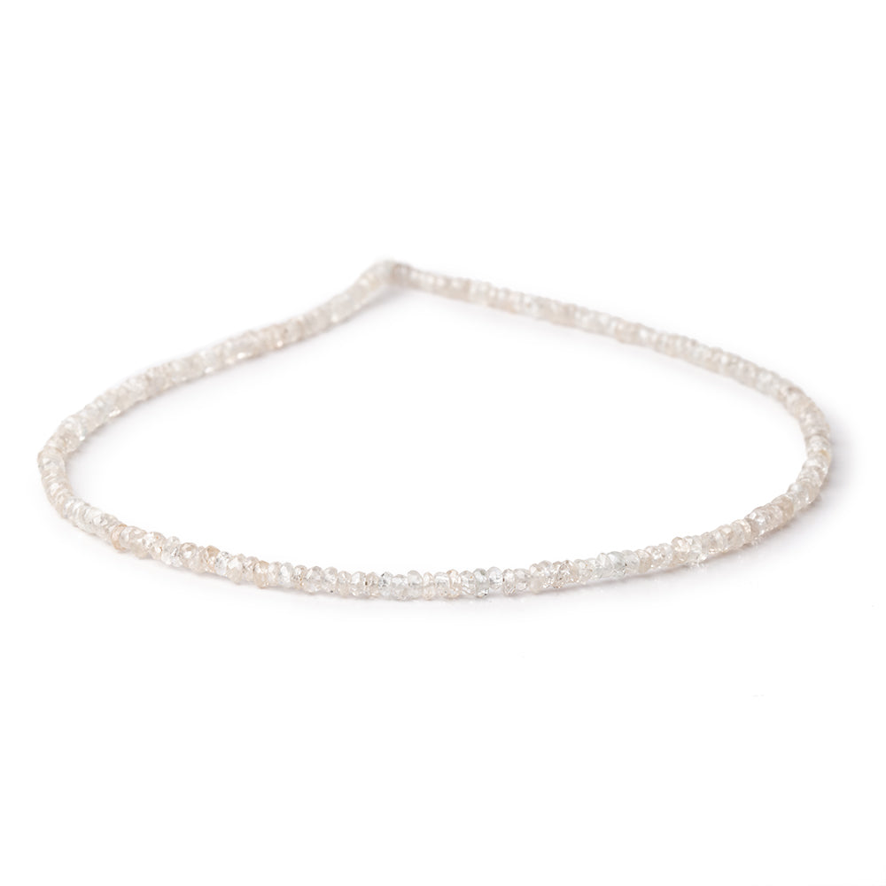 3mm Champagne Zircon Faceted Rondelle Beads 13 inches 210 beads (ONLINE ORDER ONLY)