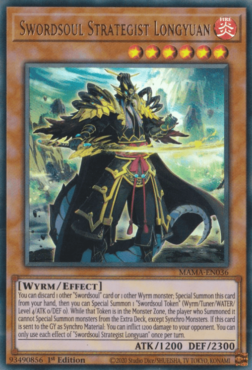 Swordsoul Strategist Longyuan [MAMA-EN036] Ultra Rare (ONLINE ORDER ONLY)