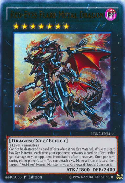 Red-Eyes Flare Metal Dragon [LDK2-ENJ41] Ultra Rare (ONLINE ORDER ONLY)