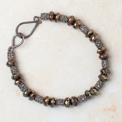 30x14mm Black Gold plated Silver Hook and Eye Clasp 1 piece Shiny (ONLINE ORDER ONLY)