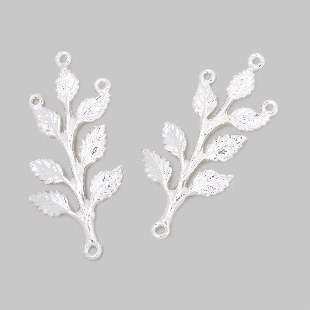 30x15mm Leafy Branch 3 Ring Charm Set of 2 pieces (ONLINE ORDER ONLY)
