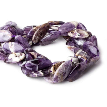 30x15x6mm Cape Amethyst straight drilled plain ovals 15 inch 13 beads (ONLINE ORDER ONLY)