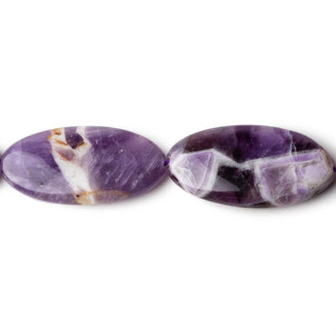 30x15x6mm Cape Amethyst straight drilled plain ovals 15 inch 13 beads (ONLINE ORDER ONLY)