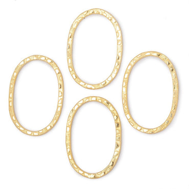 30x20mm Stamped Oval Charm Set of 4 pieces (ONLINE ORDER ONLY)